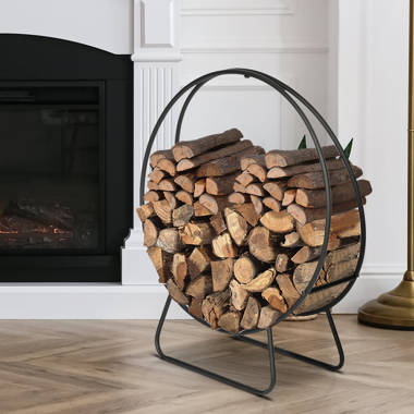 Wood stove 2025 log holder